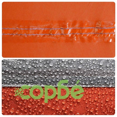 Семейна палатка 550 x 555 x 208 см - сива и оранжева, 185T полиестер ➤ топ цена ➤ sorbe.bg