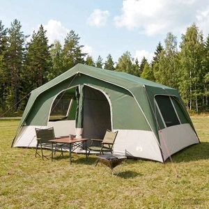 Семейна палатка Зелено, 533 x 312 x 230 см, полиестер 185T