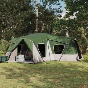 Семейна палатка 185T полиестер с PU покритие, 610 x 610 x 210 см, зелена