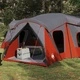 Семейна палатка 185T полиестер с PU покритие, 610 x 610 x 210 см, сива и оранжева