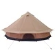 Семейна палатка за 10 души - 185T полиестер с PU покритие, кафява, 500x500x298 см