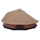 Семейна палатка за 10 души - 185T полиестер с PU покритие, кафява, 500x500x298 см