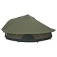 Семейна палатка за 12 души - 185T полиестер с PU покритие, военнозелена, 600x600x348 см