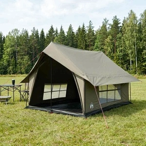 Кабинна палатка 340 x 246 x 210 см - Военнозелена, 185T полиестер