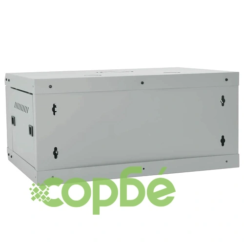 Стенен мрежов шкаф 4U 19 IP20 60x45x28 см Стоманен Сив ➤ топ цена ➤ sorbe.bg