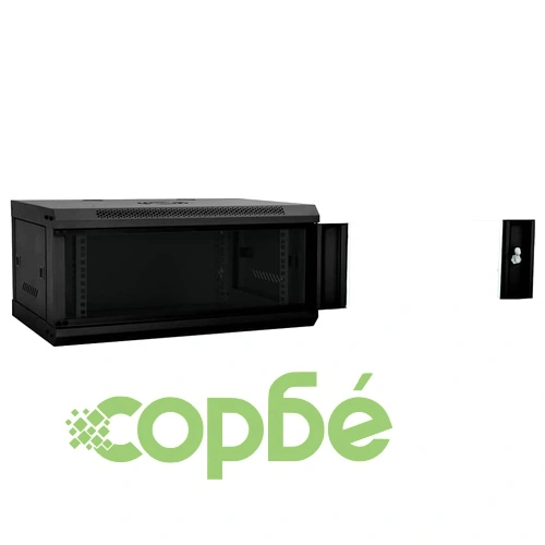 Стенен мрежов шкаф 4U 19 IP20 60x35x28 см Черен Стоманен ➤ топ цена ➤ sorbe.bg