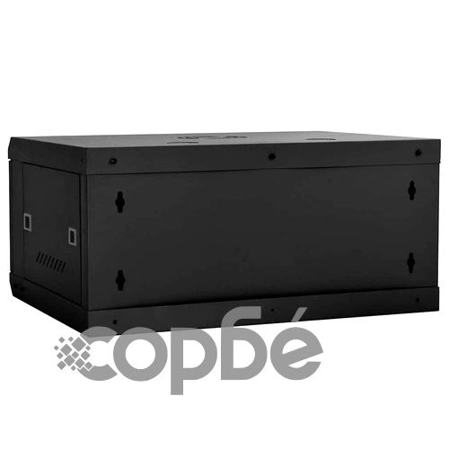 Стенен мрежов шкаф 4U 19 IP20 60x35x28 см Черен Стоманен ➤ топ цена ➤ sorbe.bg