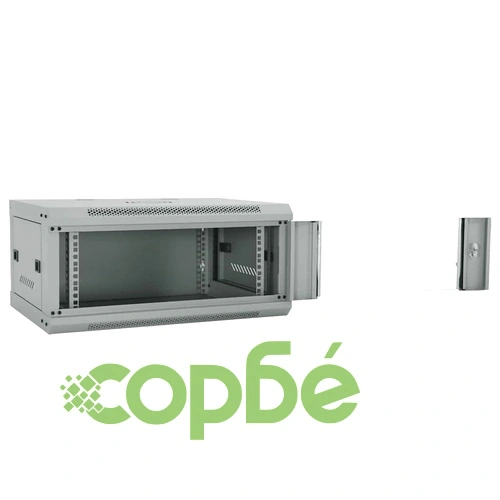 Стенен мрежов шкаф 4U 19 IP20 Сив 60x35x28 см Стомана ➤ топ цена ➤ sorbe.bg