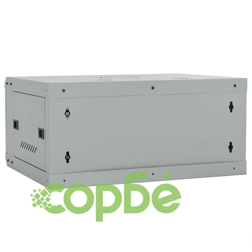 Стенен мрежов шкаф 4U 19 IP20 Сив 60x35x28 см Стомана ➤ топ цена ➤ sorbe.bg