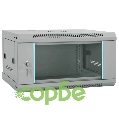 Стенен мрежов шкаф 6U 19 IP20 60x45x35 см Стоманен Сив ➤ топ цена ➤ sorbe.bg
