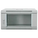 Стенен мрежов шкаф 6U 19 IP20 60x45x35 см Стоманен Сив