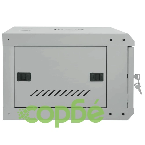 Стенен мрежов шкаф 6U 19 IP20 60x45x35 см Стоманен Сив ➤ топ цена ➤ sorbe.bg