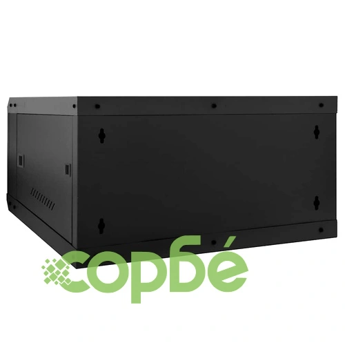 Стенен мрежов шкаф 6U, 19, IP20, черен, стомана, 60x60x35 см ➤ топ цена ➤ sorbe.bg