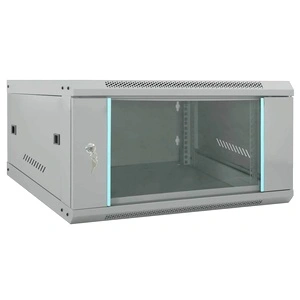 6U Стоманен Мрежов Шкаф за Стена 19 IP20 60x60x35 см Сив