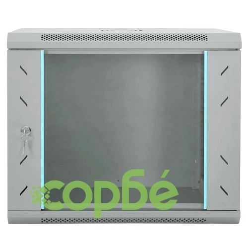 9U Стоманен Мрежов Шкаф за Стена 19 IP20 60x45x50 см Сив ➤ топ цена ➤ sorbe.bg