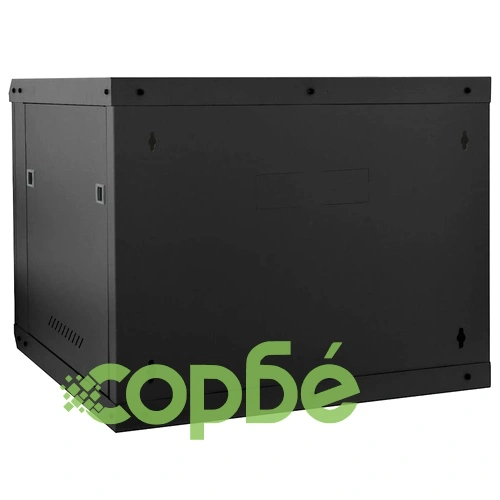 Стоманен мрежов шкаф 9U за стенен монтаж 19 IP20 черен 60x60x50 см ➤ топ цена ➤ sorbe.bg