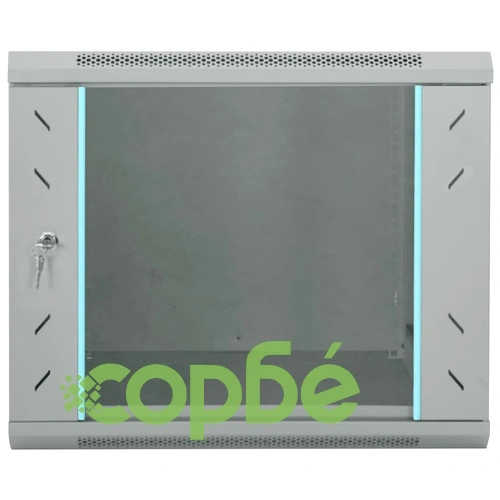 Стенен мрежов шкаф 9U 19 IP20 60 x 60 x 50 см Стоманен Сив ➤ топ цена ➤ sorbe.bg
