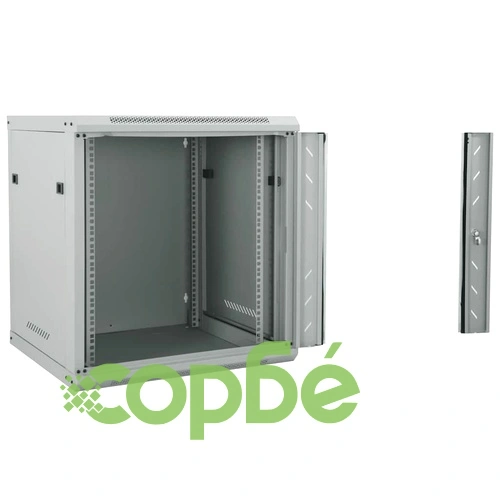 Стоманен мрежов шкаф 12U 19 IP20, 60 x 60 x 65 см, Сив ➤ топ цена ➤ sorbe.bg