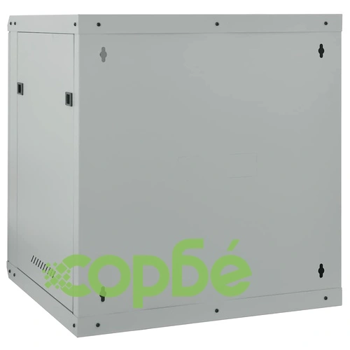 Стоманен мрежов шкаф 12U 19 IP20, 60 x 60 x 65 см, Сив ➤ топ цена ➤ sorbe.bg