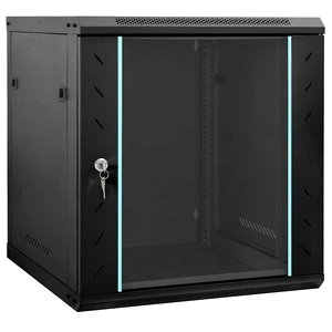 Мрежов шкаф 12U за стенен монтаж 19 IP20 60x45x65 см Черен Стомана