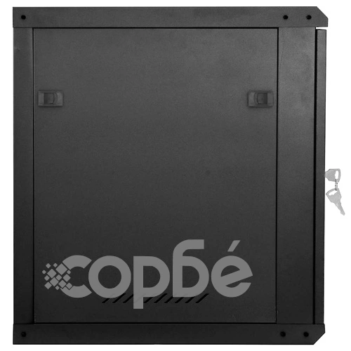 Мрежов шкаф 12U за стенен монтаж 19 IP20 60x45x65 см Черен Стомана ➤ топ цена ➤ sorbe.bg