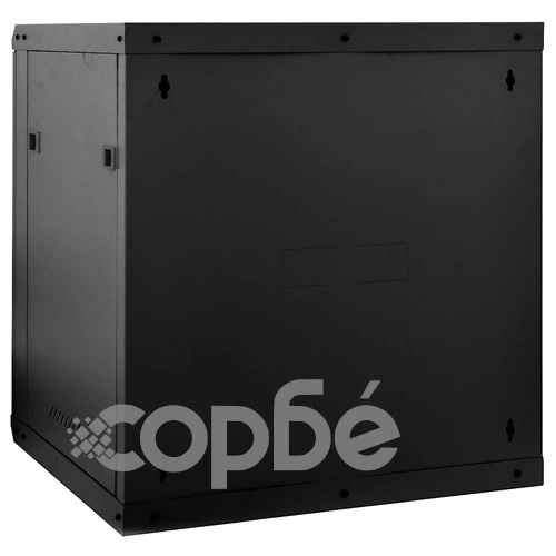 Мрежов шкаф 12U за стенен монтаж 19 IP20 60x45x65 см Черен Стомана ➤ топ цена ➤ sorbe.bg