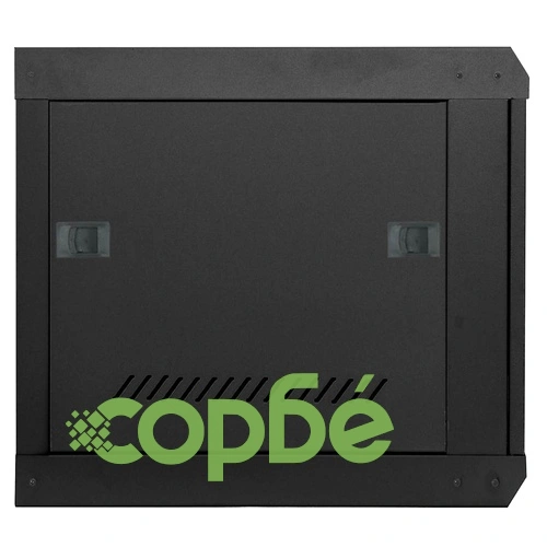 Мрежов шкаф 9U за стенен монтаж 19 IP20 53 x 60 x 45 см Черен Стомана ➤ топ цена ➤ sorbe.bg