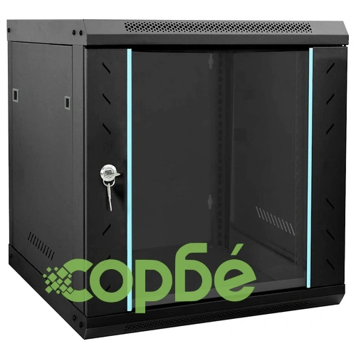 Стенен мрежов шкаф 12U 19 IP20 53 x 60 x 60 см Черен Стоманен ➤ топ цена ➤ sorbe.bg