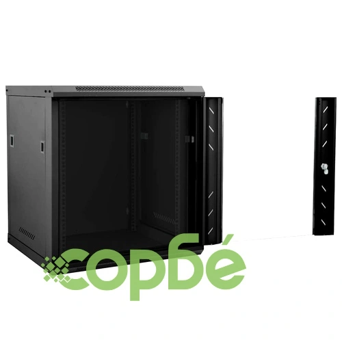 Стенен мрежов шкаф 12U 19 IP20 53 x 60 x 60 см Черен Стоманен ➤ топ цена ➤ sorbe.bg