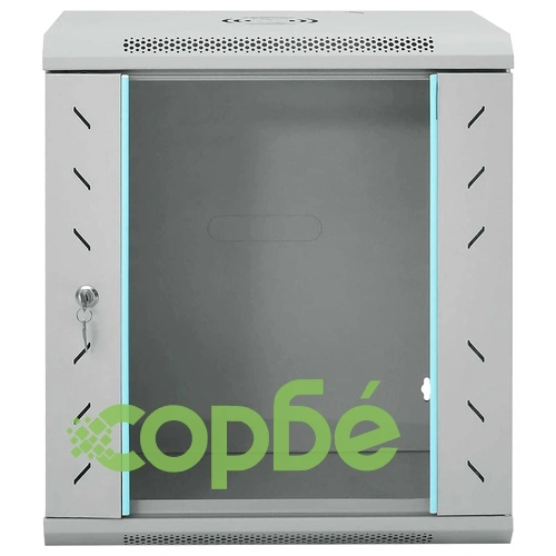 Стоманен Мрежов Шкаф 12U за Стенен Монтаж 19 IP20 53 x 45 x 60 см Сив ➤ топ цена ➤ sorbe.bg