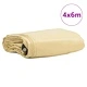 Брезентово покривало 650 г/м² с PVC покритие, Бежово, 4 x 6 м