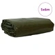 Брезент 650 г/м² Маслиненозелено 5 x 6 м с PVC покритие