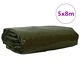 Мушама 650 г/м² Маслинено Зелено 5 x 8 м с PVC Покритие