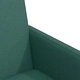 Обедни столове 2 броя тъмнозелени 57 x 66 x 94 см текстил с колелца