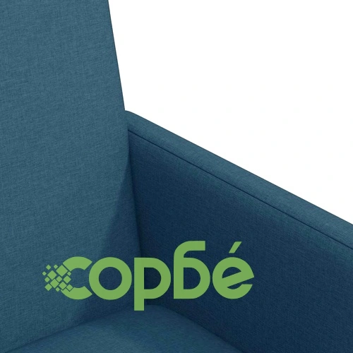 Обедни столове с колелца 2 броя сини 57 x 66 x 94 см текстил ➤ топ цена ➤ sorbe.bg