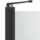 Душова кабина черна 120 x 68 x 130 см ESG стъкло и алуминий
