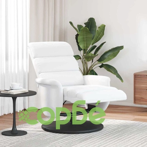 Разтегателен стол от изкуствена кожа бял 71 x 98 x 106 см ➤ топ цена ➤ sorbe.bg