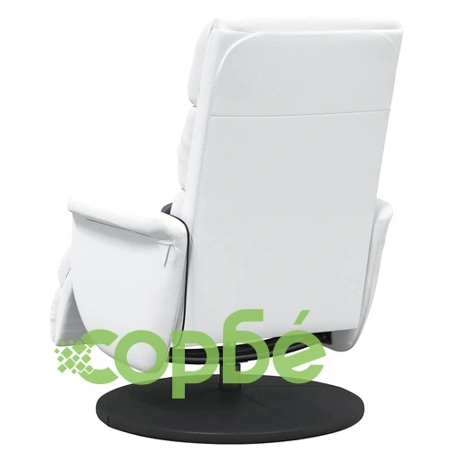 Масажиращ стол с облегалка бял 71 x 98 x 106 см изкуствена кожа ➤ топ цена ➤ sorbe.bg