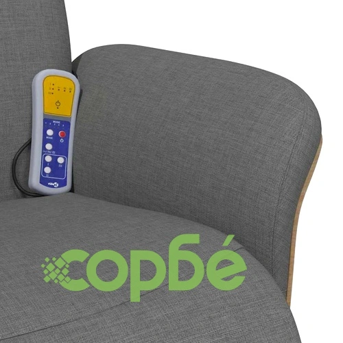 Масажен стол Recliner, Тъмносив, Текстил, 79 x 87 x 104,5 см ➤ топ цена ➤ sorbe.bg