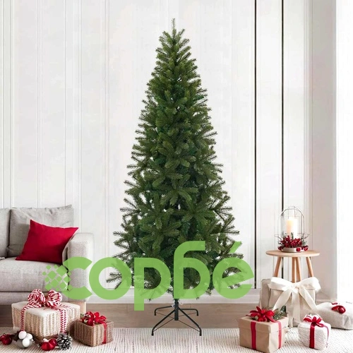Изкуствено коледно дърво зелено 240 см от ПВЦ, ПЕ и стомана ➤ топ цена ➤ sorbe.bg