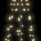 LED коледна елха с колчета за земя 390 LED топло бяло 250 см желязо