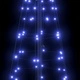 LED коледна елха с колчета за земя 250 cm синя желязо 390 LED светлини