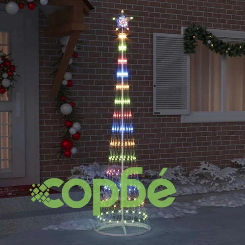 LED Коледна Елха с Подставка Многоцветна 250 см Метал 290 LED Светлини ➤ топ цена ➤ sorbe.bg
