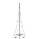 LED Коледна Елха Синя 302.5 см Метал с 350 LED Светлини