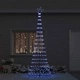 LED Коледна Елха Синя 302.5 см Метал с 350 LED Светлини
