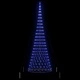 LED Коледна Елха с Поставка Синя 138.5 x 138.5 x 399 см Метал