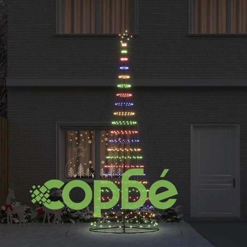 LED Коледна Елха Многоцветна 399 см с 450 LED Светлини и 8 Режима ➤ топ цена ➤ sorbe.bg