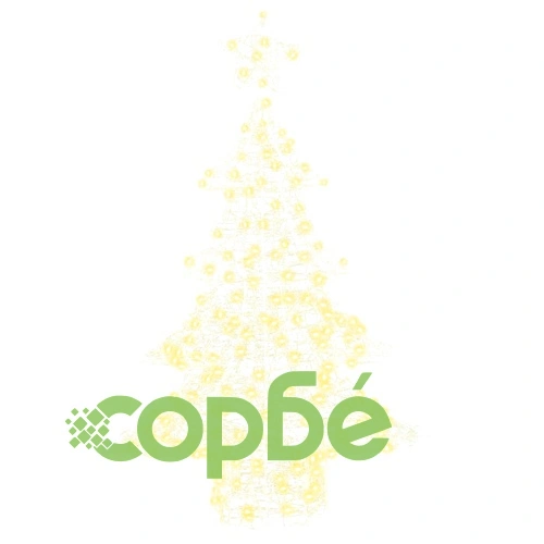 Коледно дърво 3D с 100 LED светлини топло бяло 120 см акрил ➤ топ цена ➤ sorbe.bg