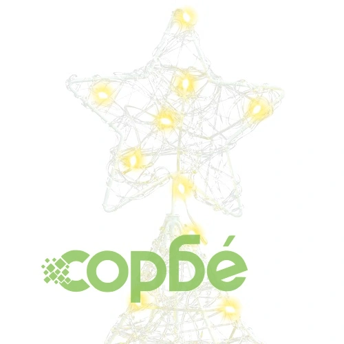 Коледно дърво 3D с 100 LED светлини топло бяло 120 см акрил ➤ топ цена ➤ sorbe.bg