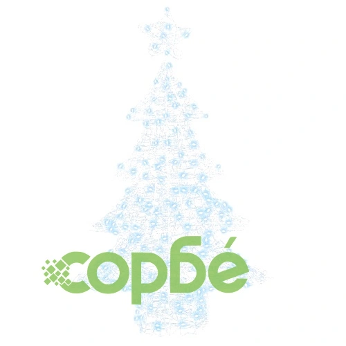 3D Коледно дърво с 100 LED диода студено бяло 120 см акрил ➤ топ цена ➤ sorbe.bg